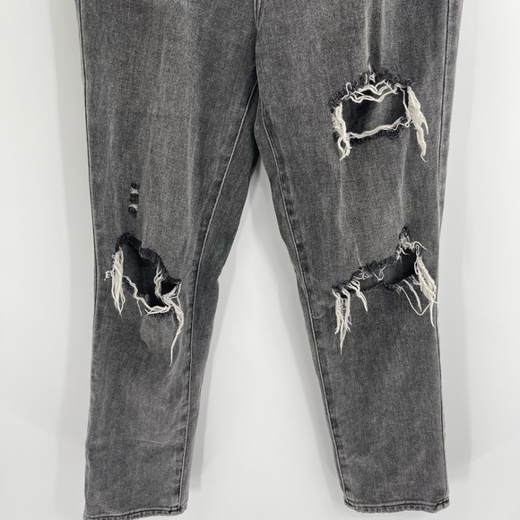 PacSun Faded Black Ripped distress Mom Jeans size 28 - Picture 5 of 11